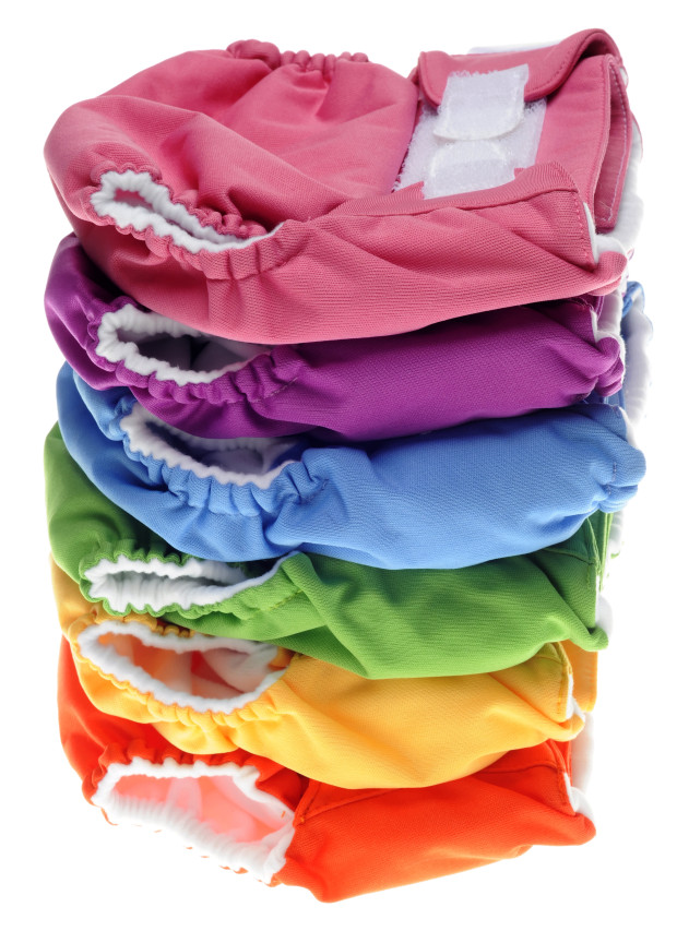 Stack of Eco Friendly Cloth Diapers